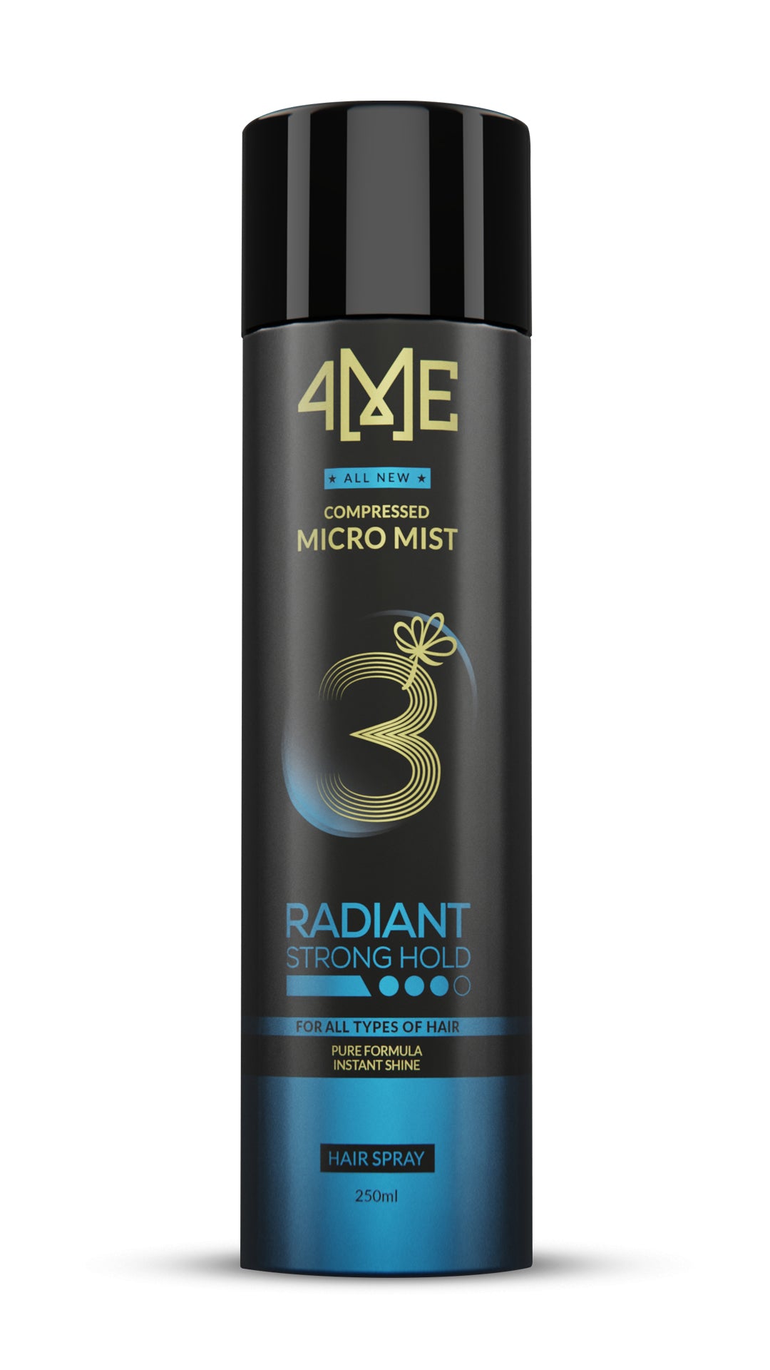 4ME Radiant Strong Hold Hair Spray 250ml