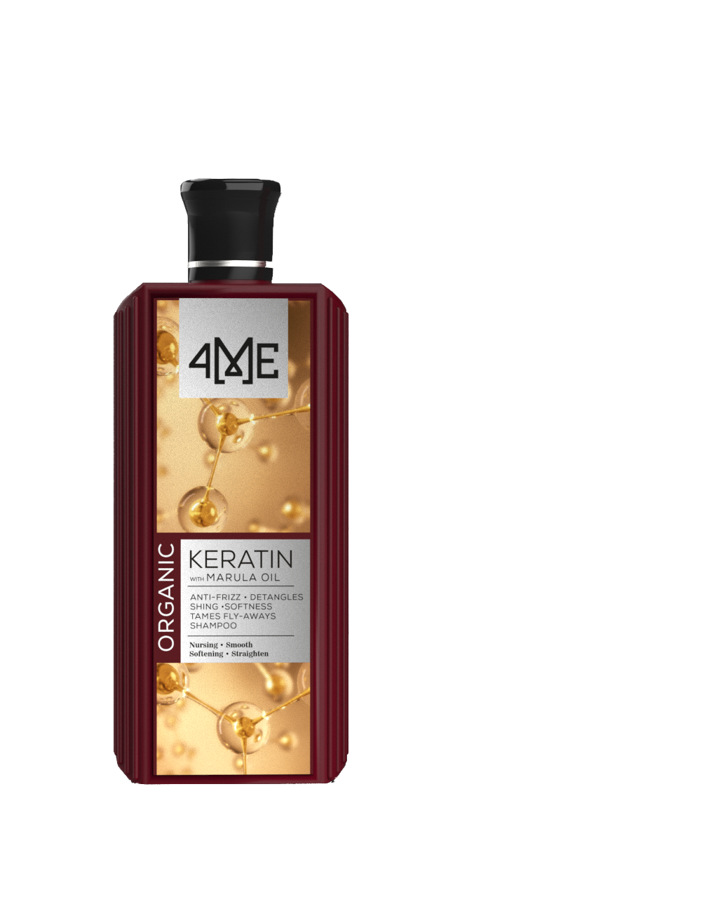 Keratin with Marula Oil - 4ME Organic Anti-Frizz Shampoo