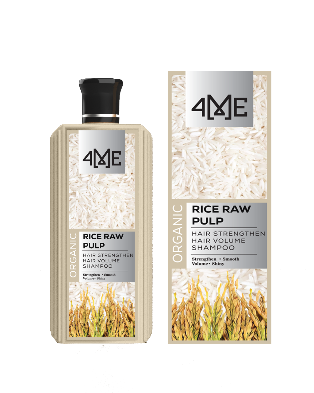 Rice Raw Pulp - 4ME Organic Hair Strengthen Shampoo