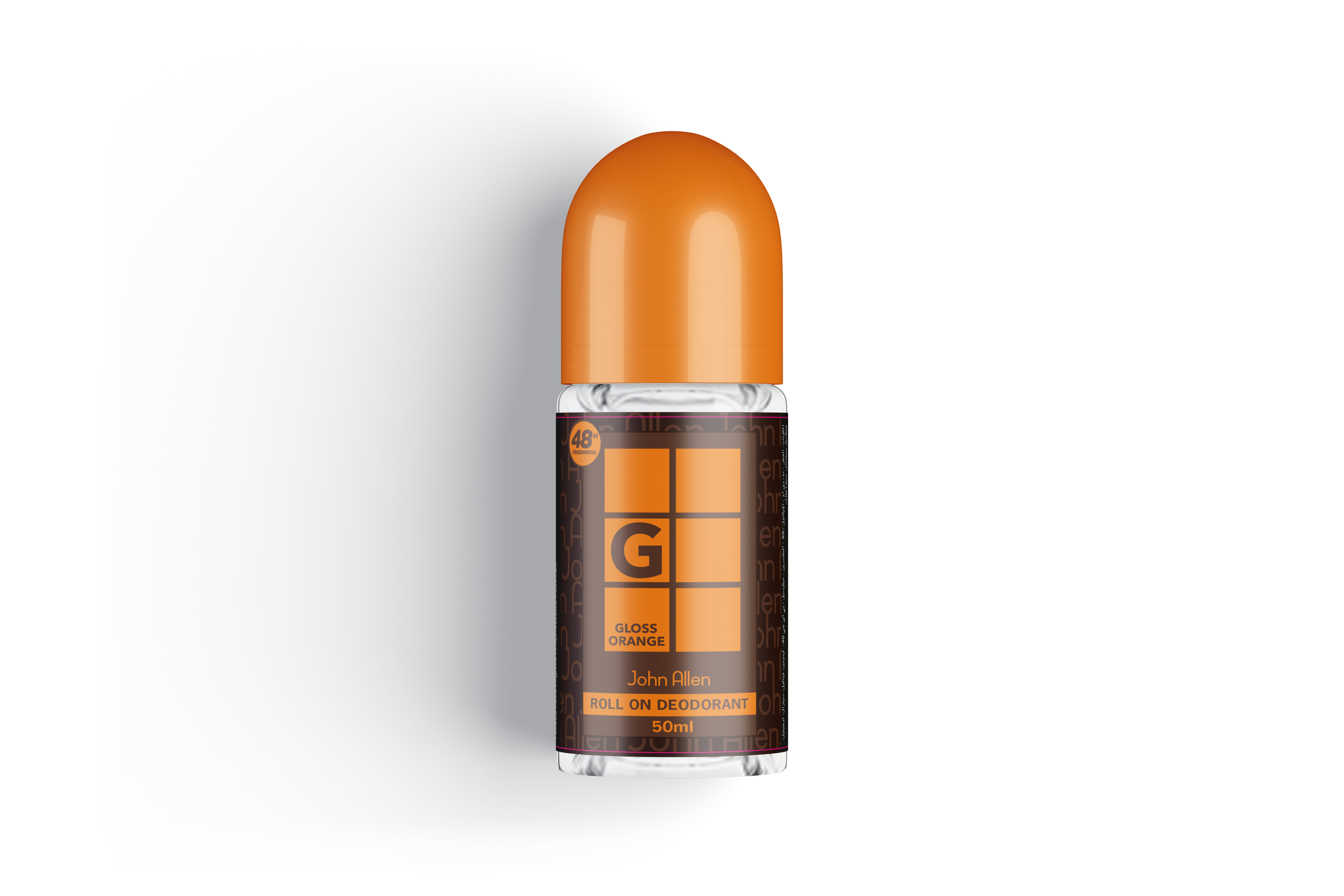 Gloss Orange - John Allen Men Roll On Deodorant - 50ml