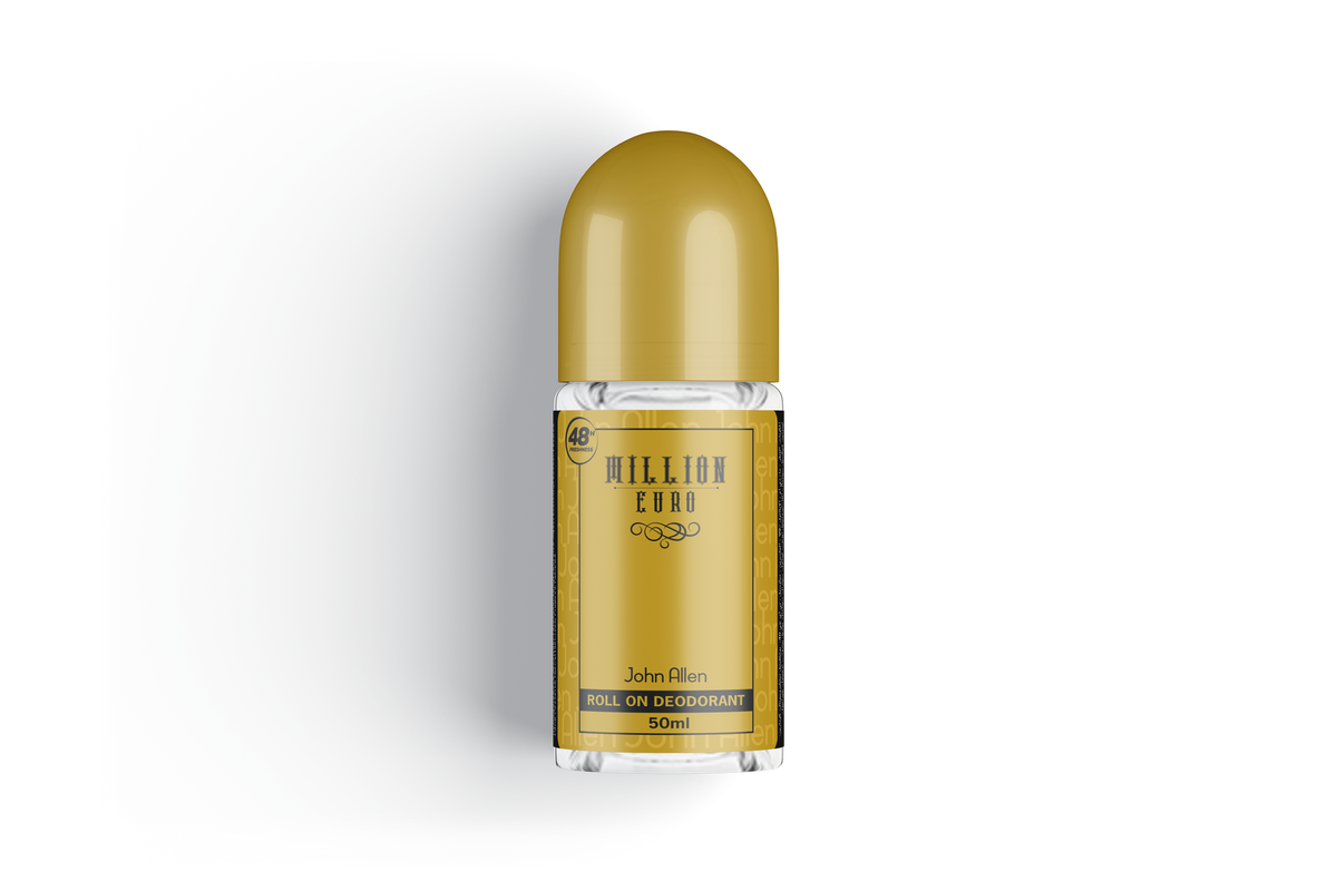 Million Euro - John Allen Men Roll On Deodorant - 50ml
